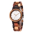 thumbnail image 4 of Relojes De Madera Relojes Exquisitos Para Mujer Relojes Casuales De Moda Simple Esfera De Nácar Eigraketly AP004879-01, 4 of 5