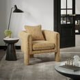 thumbnail image 4 of Jofran Adley Modern Upholstered Vintage Accent Armchair with Pillow, 4 of 9