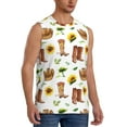 thumbnail image 2 of Kdxio Rustic Western Charm for Men's Muscle T-shirt,Sleeveless for Workout Running Athletic Gym Lounge Casual, 2 of 5