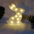 thumbnail image 6 of Kraoden Rabbit Lamps Decorative Lights, Plastic Art Decorations, Bedroom Kitchen Living Room Office Holiday Home Decor and Gifts, 6 of 7
