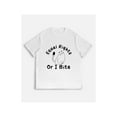 thumbnail image 1 of Camiseta con mensaje feminista y un adorable dibujo de gato: "Igualdad de derechos o muerdo"., 1 of 6