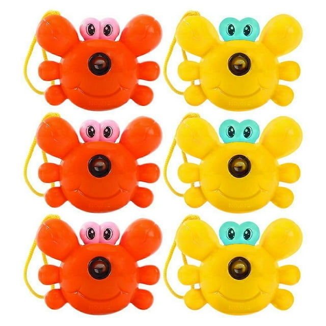 6pcs Child Projection Camera Toy Kid Crab Shaped Camera Children Camera Toy