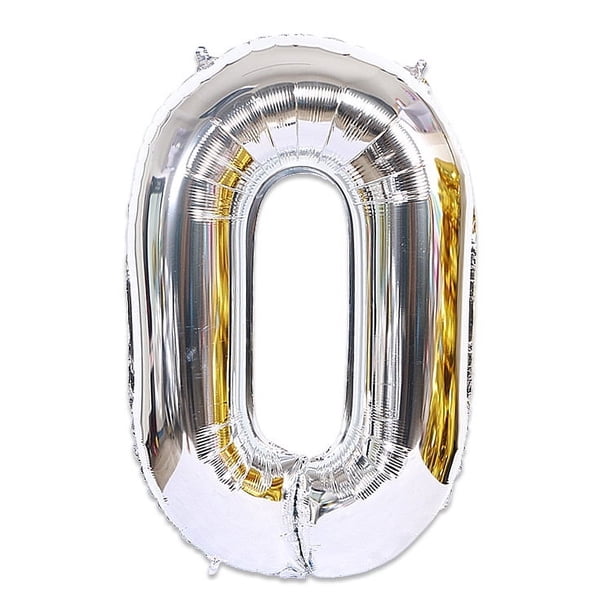 Globo de aluminio digital grande de 90 cm, globo de helio de papel de aluminio para cumpleaños de 40 pulgadas, dorado, plateado y oro rosa