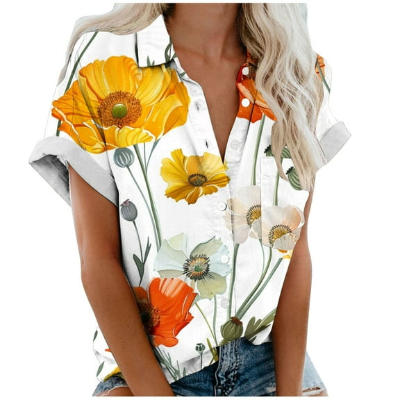 Tops For Women Trendy Summer Sexy Cute Tops For Women Summer BeachySummer Tshirts Shirts For Women GraphicBlouses For Women Business Casual LongWomens V Neck T Shirts Cotton Blue