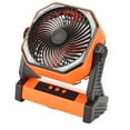 thumbnail image 4 of Yajisi Camping Fan with LED Lantern 20000mAh Battery Powered 4 Speeds 270 Degree Pivot Outdoor Tent Fan with Hook Orange 10.63 inches / 27 cm, 4 of 5