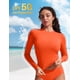 thumbnail image 4 of Camiseta de Natación CRZ YOGA Manga Larga Protección Solar UPF 50+ Naranja Miel XS, 4 of 4