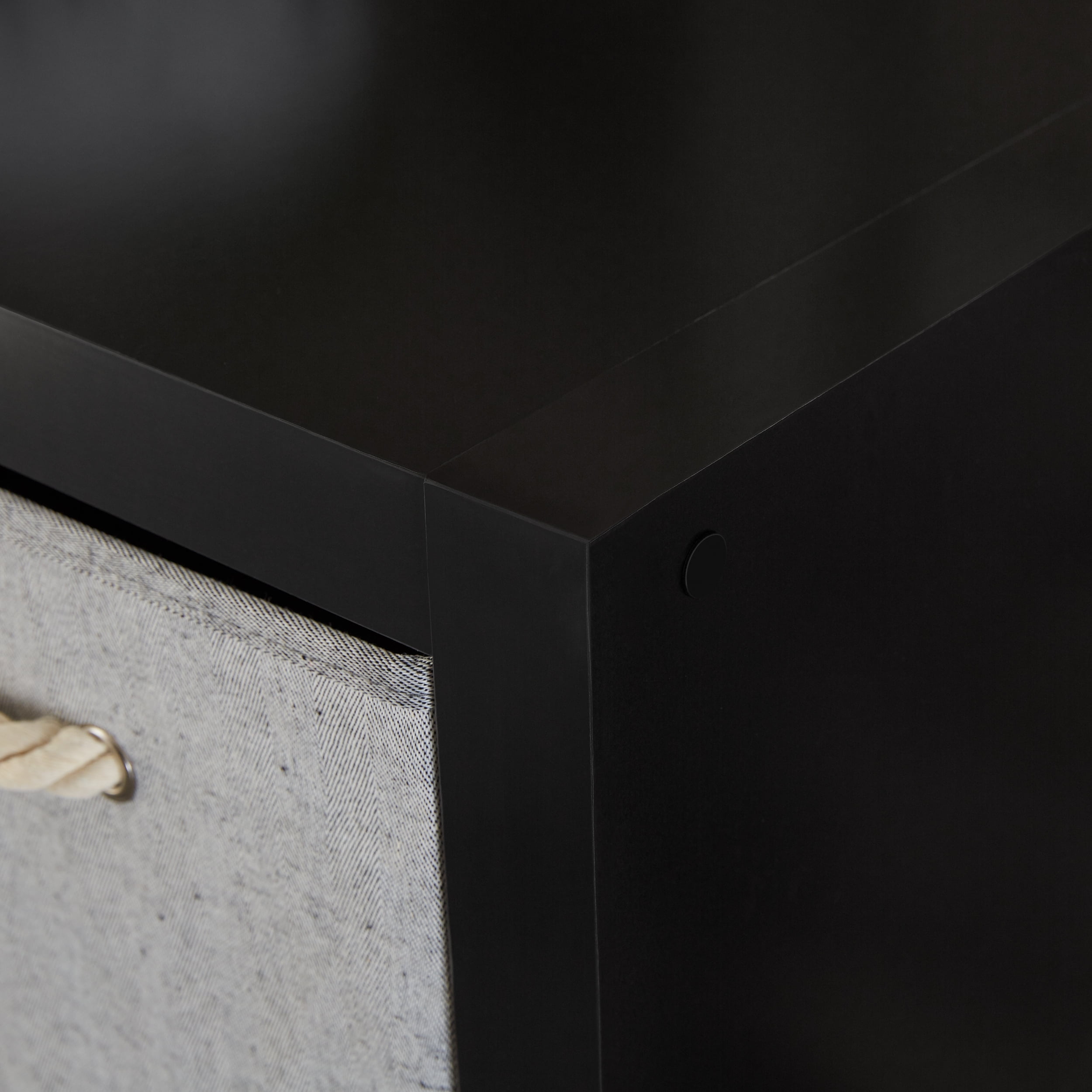 Better Homes & Gardens 8-Cube Storage Organizer, Solid Black