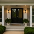 thumbnail image 5 of C Cattleya 2-Pack Motion Sensor Dusk to Dawn Outdoor Wall Lantern Sconce with Clear Seeded Glass, 5 of 8