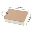 thumbnail image 2 of MEIBUTYUP 50Set White Note Cards With Rings Kraft Paper For Writing Messages, 2 of 7