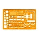thumbnail image 2 of s de 1:50, Regla de , de Plástico Naranja, de Formas para Muebles, de Interiores, , Medi, 2 of 9