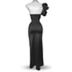 thumbnail image 3 of Vestido de graduación escote de corazón Negro Unitalla, 3 of 3