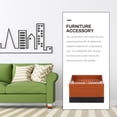 thumbnail image 4 of WHAMVOX 2Pcs Furniture Height Increasing Pad Brown Plastic for Floor Protection Sofa Use, 4 of 5