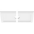 thumbnail image 4 of 12"W x 6"H x 2"ID x 4"C x 1"P Rectangle Architectural Grade PVC Contemporary Ceiling Medallion, Two Piece, 4 of 7