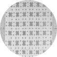 thumbnail image 1 of Ahgly Company Indoor Round Abstract Gray Modern Area Rugs, 3' Round, 1 of 4