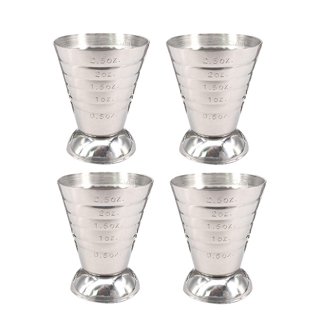 Measuring Cup 3 Measurement Units 75ml 2.5oz 5Tbsp Cocktail Jigger 304  Stainless Steel Polished Fashion Spirit Measure Cups 90ml Easy to Clean  Graduated Cup for Liquid 