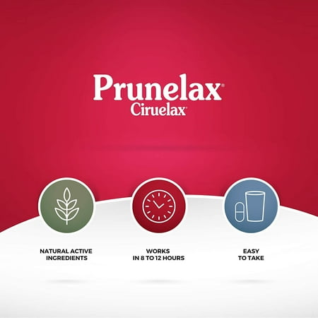 Prunelax Ciruelax Natural Laxative Constipation, Reg Strength, 60 ct, 4 Pack