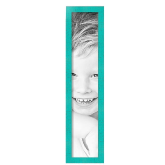 ArtToFrames 5" x 25" Aqua Picture Frame, 5x25 inch Green Wood Poster Frame (WOM-5186),  Pack