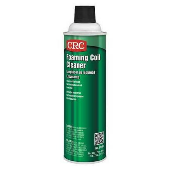 CRC 3196 Foaming Coil Cleaner, 18 oz Aerosol Can, Clear/Yellow