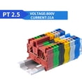 thumbnail image 3 of 10-Piece Set of Electrical Wire Connectors, Terminal Connectors, Screw-Type Cable Connectors, DIN Rail Terminal Blocks, Power Distribution Terminal Blocks, Terminal Terminators, 3 of 6