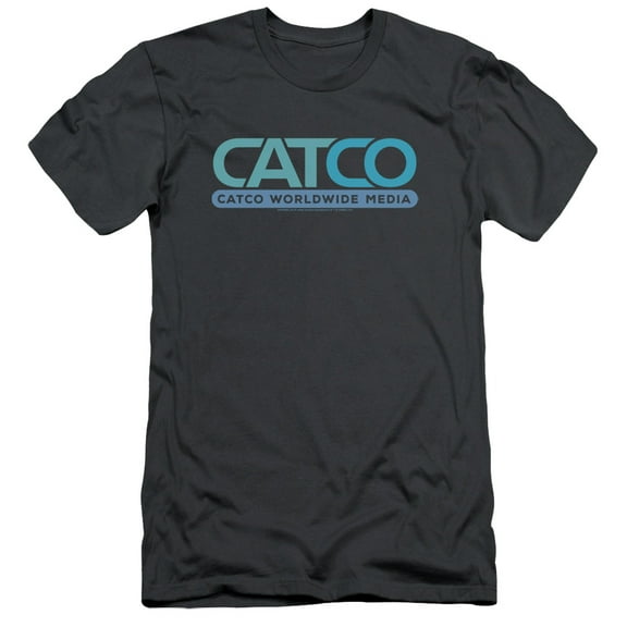 Supergirl Catco Logo Adult 30/1 T-Shirt Charcoal