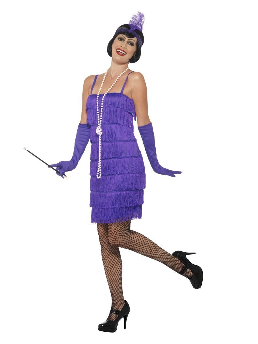 purple flapper dress plus size