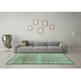 thumbnail image 3 of Ahgly Company Indoor Rectangle Oriental Light Blue Modern Area Rugs, 6' x 9', 3 of 4