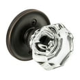 thumbnail image 2 of Dynasty Hardware 1830-ID-10B Classic Rosette, Crystal Style Individual Dummy Door Knob, Oil Rubbed Bronze, 2 of 3