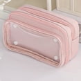 thumbnail image 5 of Large Capacity Pencil Pouch for School College Detachable Zipper Organizer Portable Stationery Supply, 5 of 5