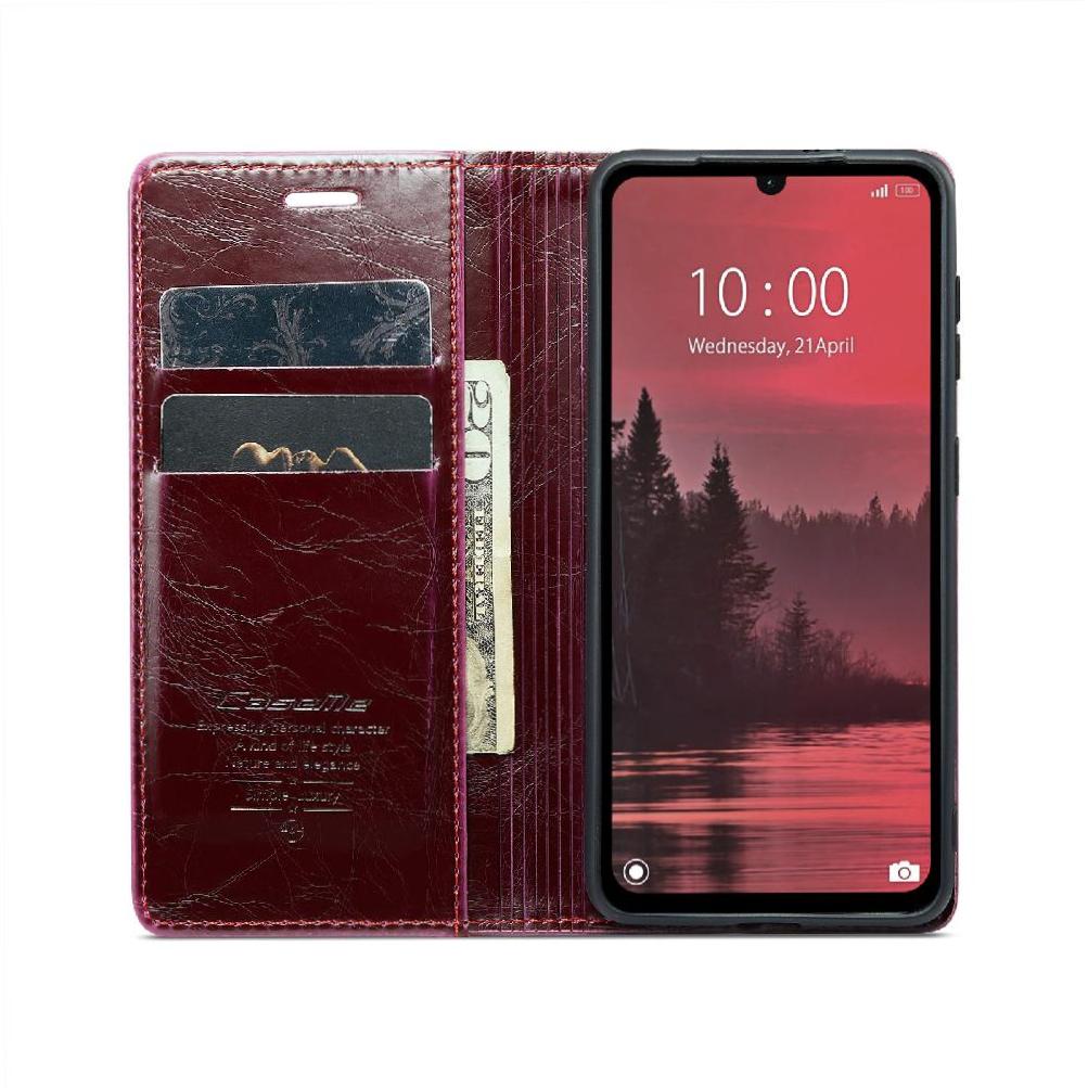 Flip Case for Xiaomi Redmi 13c Kickstand Retro Wallet Cover Magnetic Wallet Card Holder Crazy Horse Pu Leather