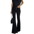 thumbnail image 1 of Women's Flare Bell Bottom Jeans High Waisted Wide Leg Bootcut Jeans Stretchy Denim Pants, 1 of 6