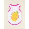 thumbnail image 1 of Wonder Doodles Pineapple Print Pet Tank, 1 of 5