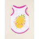 thumbnail image 1 of Wonder Doodles Pineapple Print Pet Tank, 1 of 5