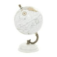 thumbnail image 6 of DecMode 5" White World Map Globe with White Marble Base, 6 of 12