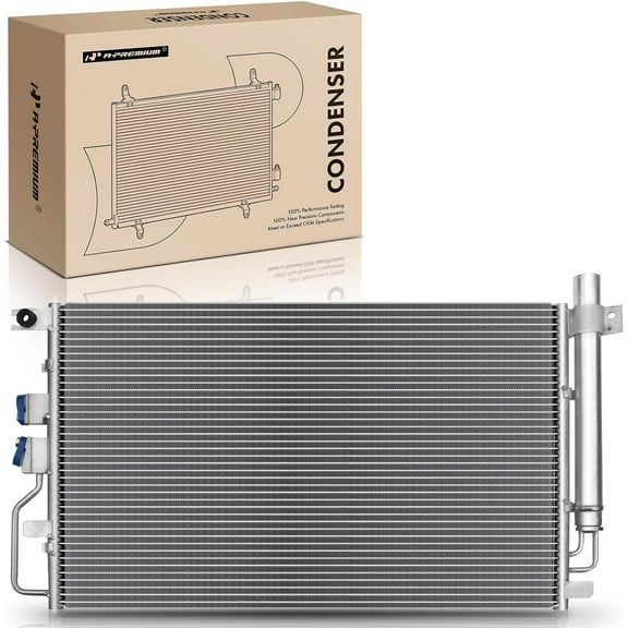 A-Premium Air Conditioning A/C Condenser Compatible with 2010-2015 Chevrolet Equinox, 2010-2015 GMC Terrain, Replace# 3789, 20839794