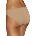 thumbnail image 4 of Hanes Women's Perfect Match Nude Microfiber Bikini, 3-Pack, 4 of 4