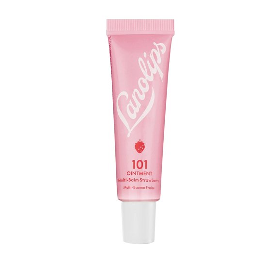 Ungüento Multiusos Lanolips Fresa Hidratante Natural con Lanolina para Piel Seca y Labios Agrietados