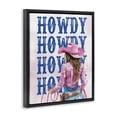 thumbnail image 3 of Stupell Industries Rustic Lodge Howdy Cowgirl with Lasso Black Floating Frame Canvas Art, 25 x 31, by Lettered and Lined, 3 of 8