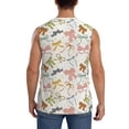 thumbnail image 4 of Fotbe Colorful Bow Knots1 Men's Camiseta sin Mangas Estampada para Hombres, Playera Casual para Gimnasio, Entrenamiento, Playa-Large, 4 of 7