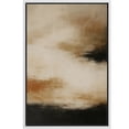 thumbnail image 6 of Framed Canvas Print Beige Black Abstract Wall Art Neutral Modern Decorative for Living Room Bedroom - 24"x36" WHITE, 6 of 8