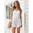 thumbnail image 2 of Shorts AUTOMET para mujer, casuales de verano, sudadera gris M, 2 of 5