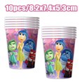 thumbnail image 3 of Disney Inside Out 2 - Juego de decoración para fiesta de cumpleaños, platos, vasos, servilletas, vasos, globos, suministros, kit de regalo, 3 of 5