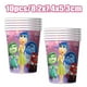 thumbnail image 3 of Kit de decoración para fiesta de cumpleaños de Disney Inside Out 2 Vasos de papel Platos Servilletas Telón de fondo Globos Suministros, 3 of 5