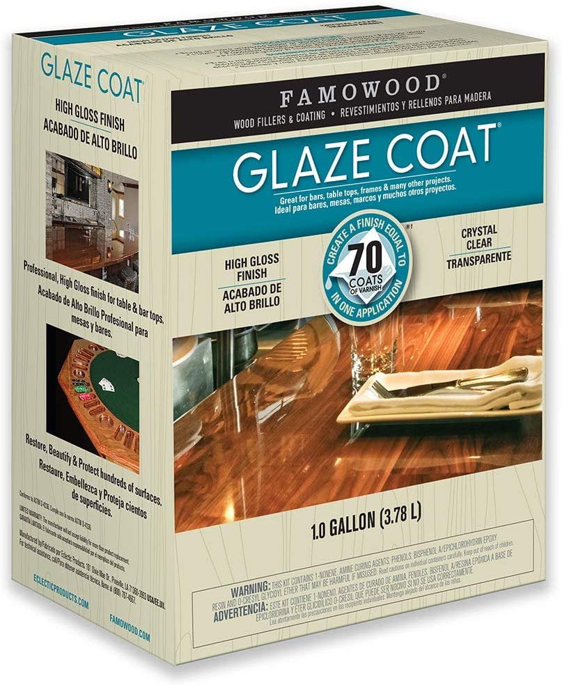 Gallon Clear FamoWood 5050110 Glaze Coat Kit 