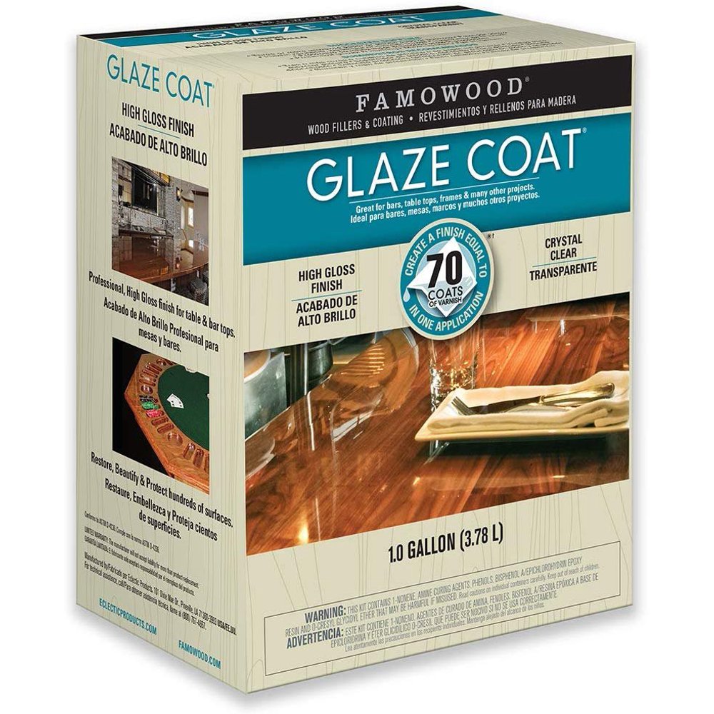 FamoWood 5050110 Glaze Coat Kit Gallon Clear