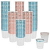 Just Artifacts 1oz Plastic Shot Glasses (240pcs, Baby Blue/Baby Pink)