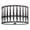 BLACK, variant on Crystorama Lighting - Royston - 3 Light Flush Mount In Modern and Contemporary