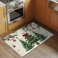 thumbnail image 2 of Christmas Tree Entryway Rug 2'x3'&nbsp; Non Slip Front Door Mats, Country Winter Ball Berry Gold Snowflakes Entrance Rugs Indoor Outdoor Carpet, Washable Floor Mats Small Area Rug for Bedroom Kitchen, 2 of 8