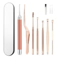 thumbnail image 1 of Electric Ear Wax Removal Cleaning Kit for Kids Adults with LED Light Stainless Steel Earwax Spoon Kit with Storage Case, 1 of 7