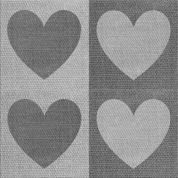 Ahgly Company Indoor Square Patterned Gray Cloud Gray Area Rugs, 7' Square
