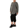 thumbnail image 3 of Athletic Works Women's Plus Active Long Sleeve French Terry Tunic, 3 of 7
